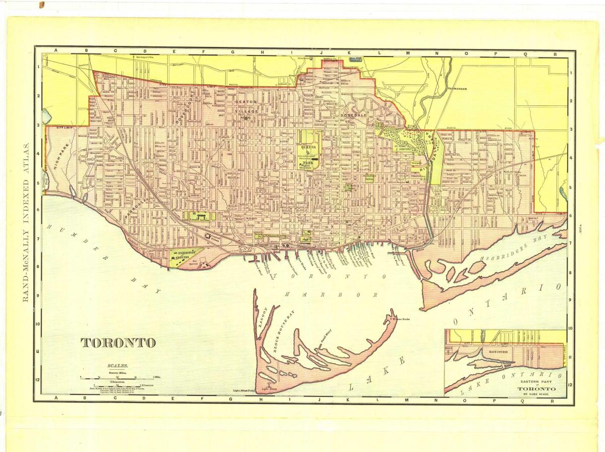Kaart ajaloo-Toronto