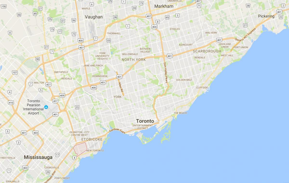 Kaart Alderwood Parkviewdistrict Toronto