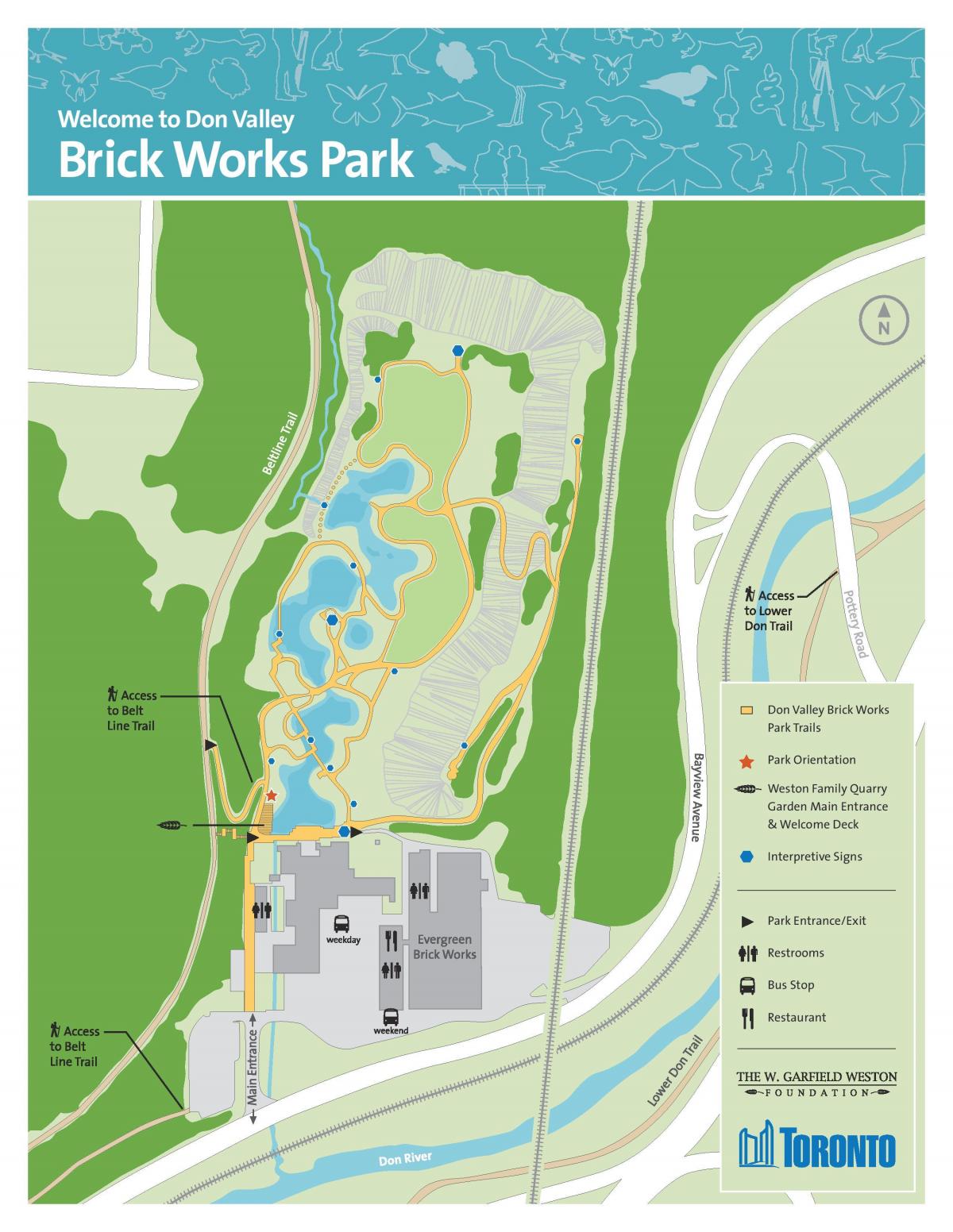 Kaart Ei Valley Brick Works park
