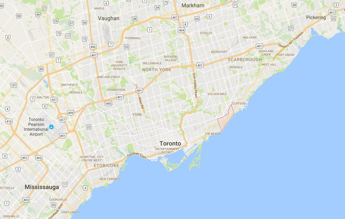 Kaart Kask Kalju linnaosa Toronto