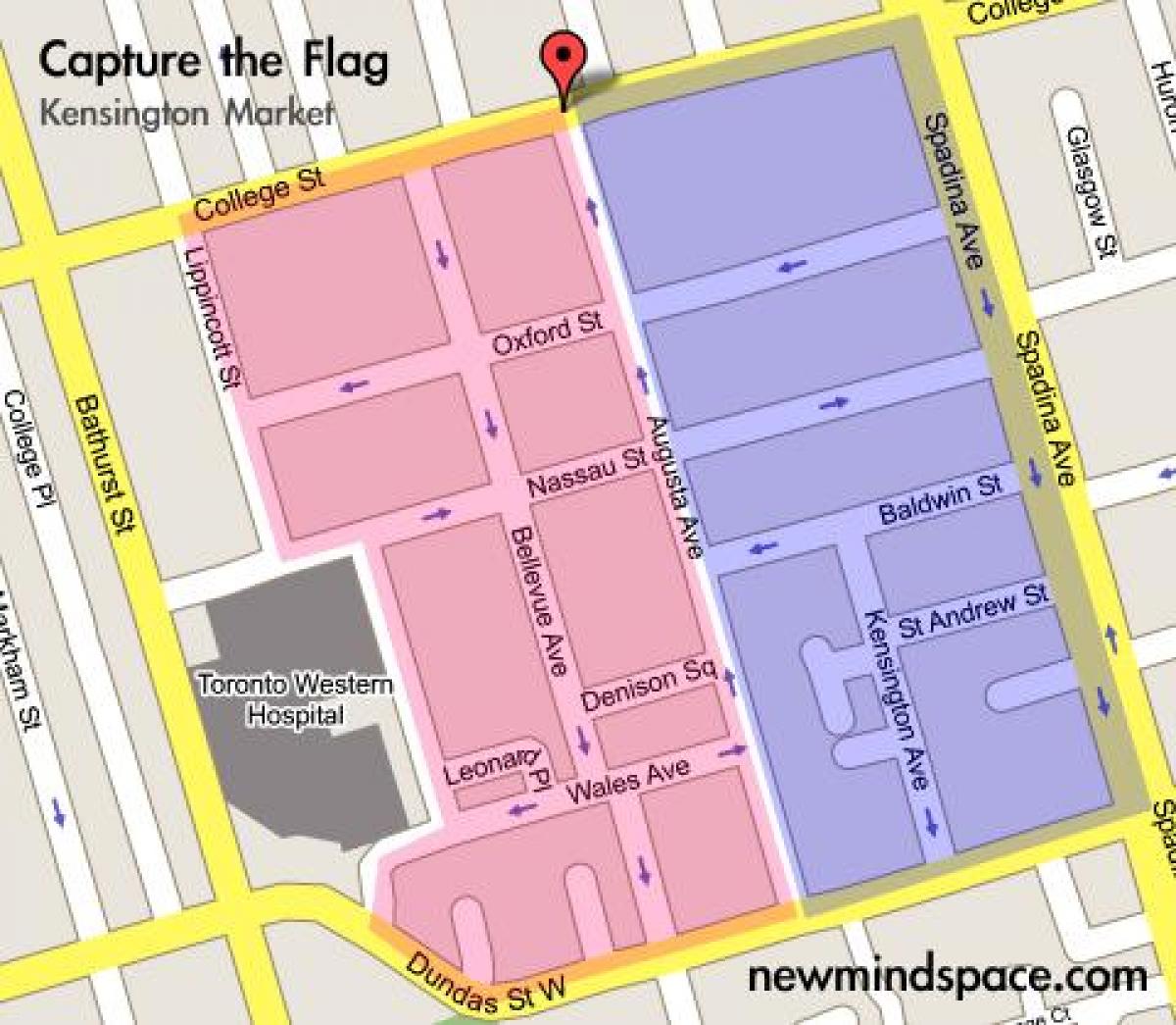 Kaart Kensington Turu Toronto Linna