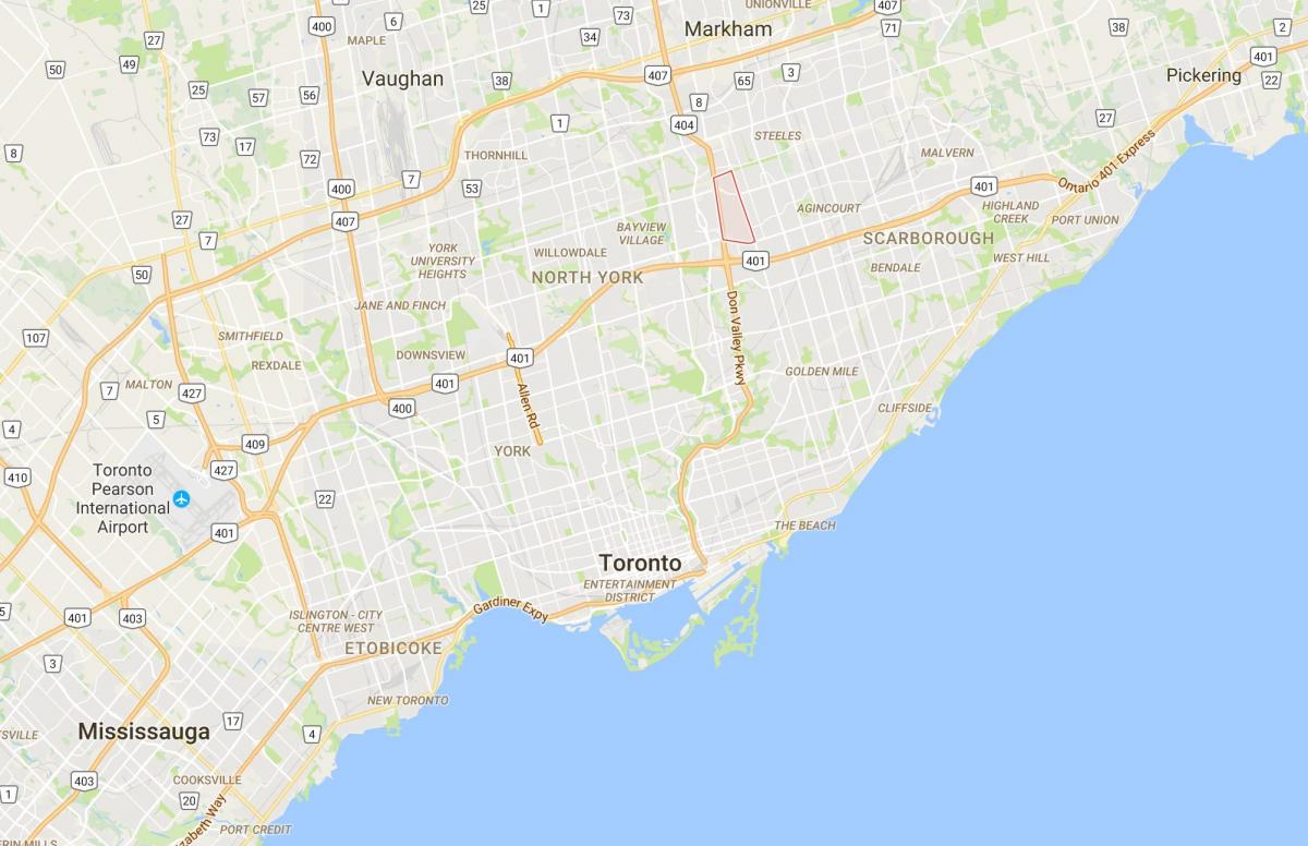 Kaart Meeldiv Vaade Toronto linnaosa