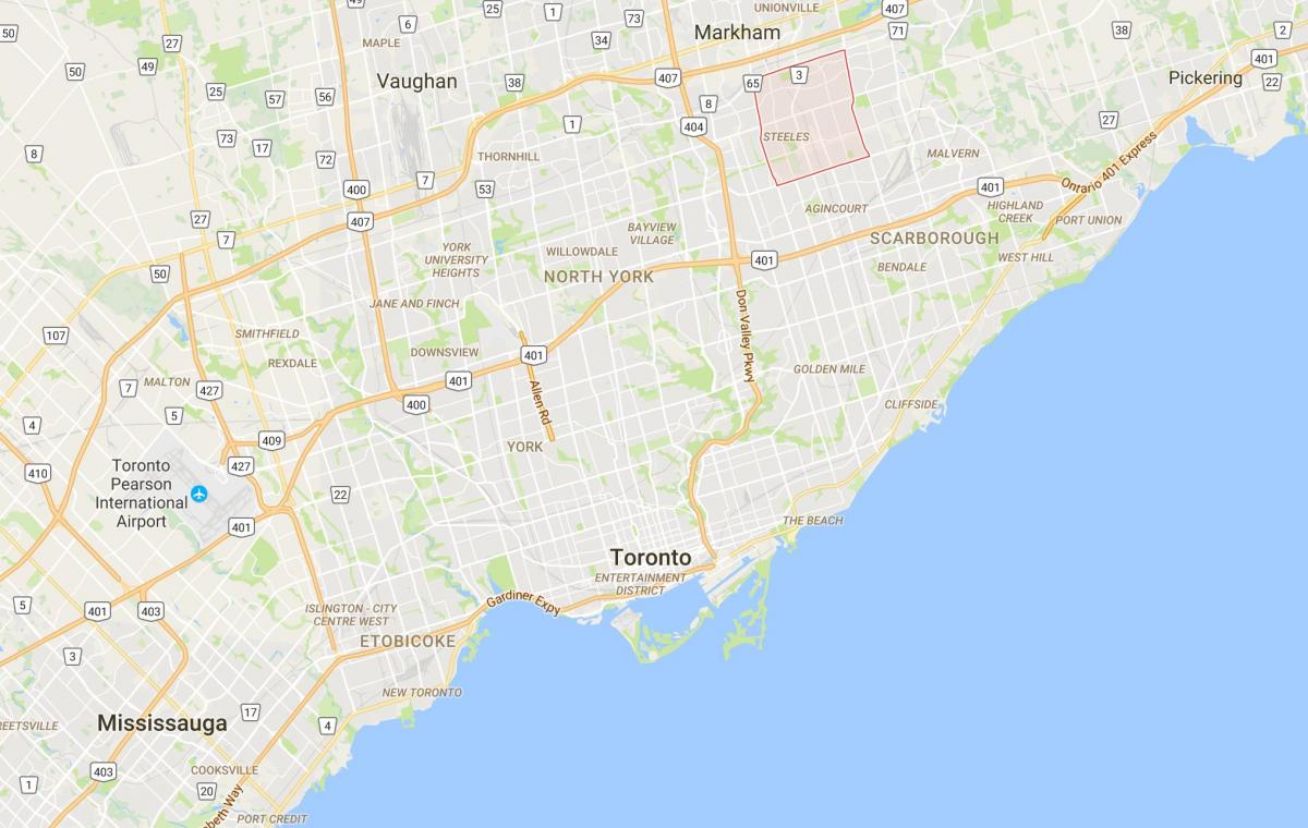 Kaart Milliken linnaosa Toronto