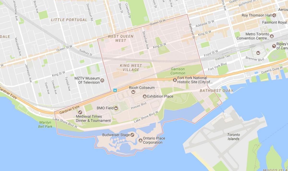 Kaart Niagara naabruses Toronto
