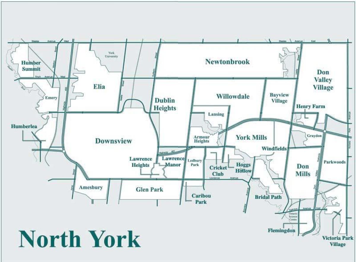 Kaart Põhja York