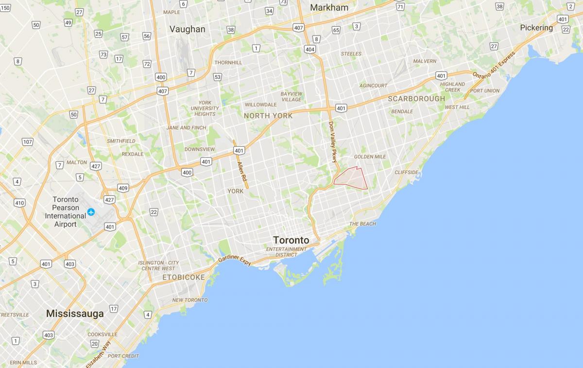 Kaart O ' Connor–Parkview linnaosa Toronto