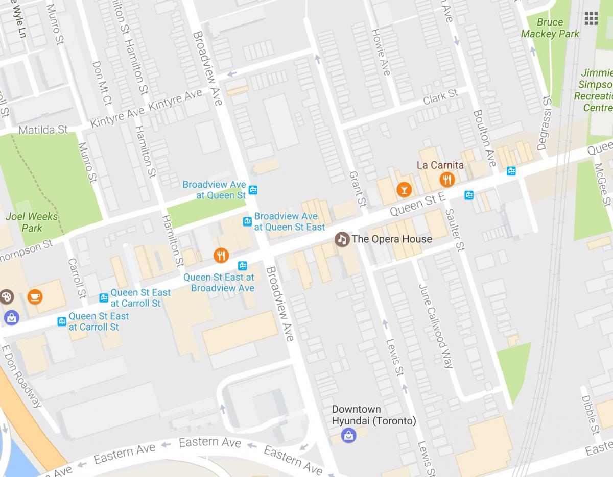Kaart Ooperimaja Toronto