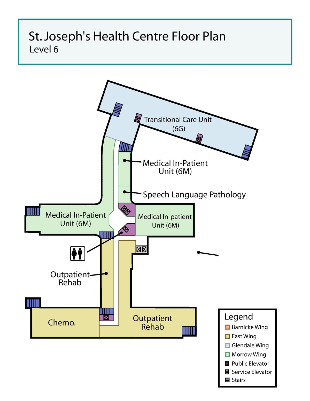 Kaart St. Joseph ' s Health centre Toronto tase 6