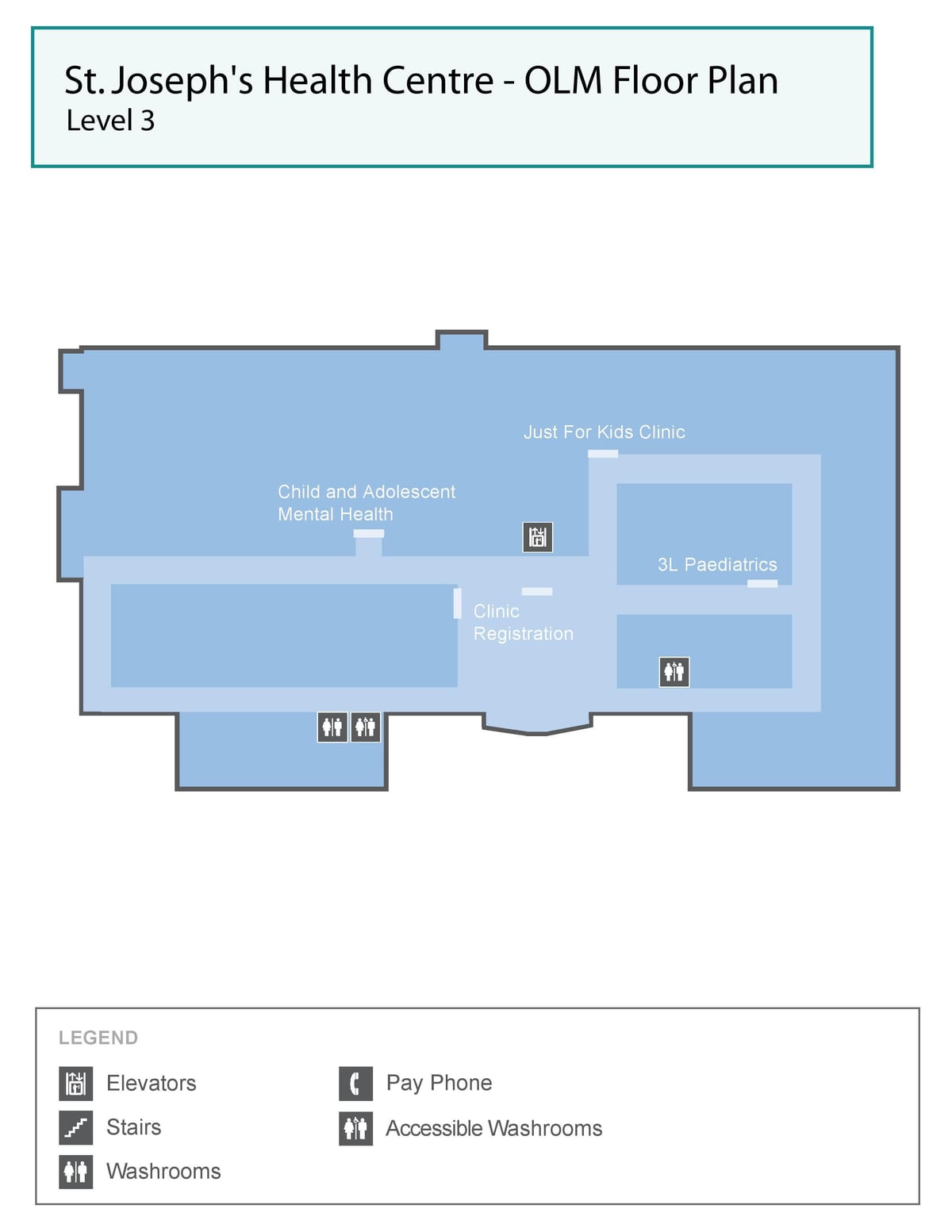 Kaart St. Joseph ' s Health centre Toronto OLM tase 3