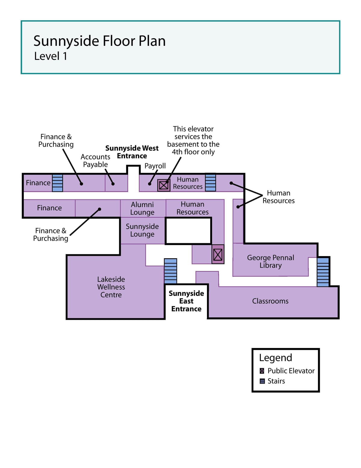 Kaart St. Joseph ' s Health centre Toronto Sunnyside tase 1
