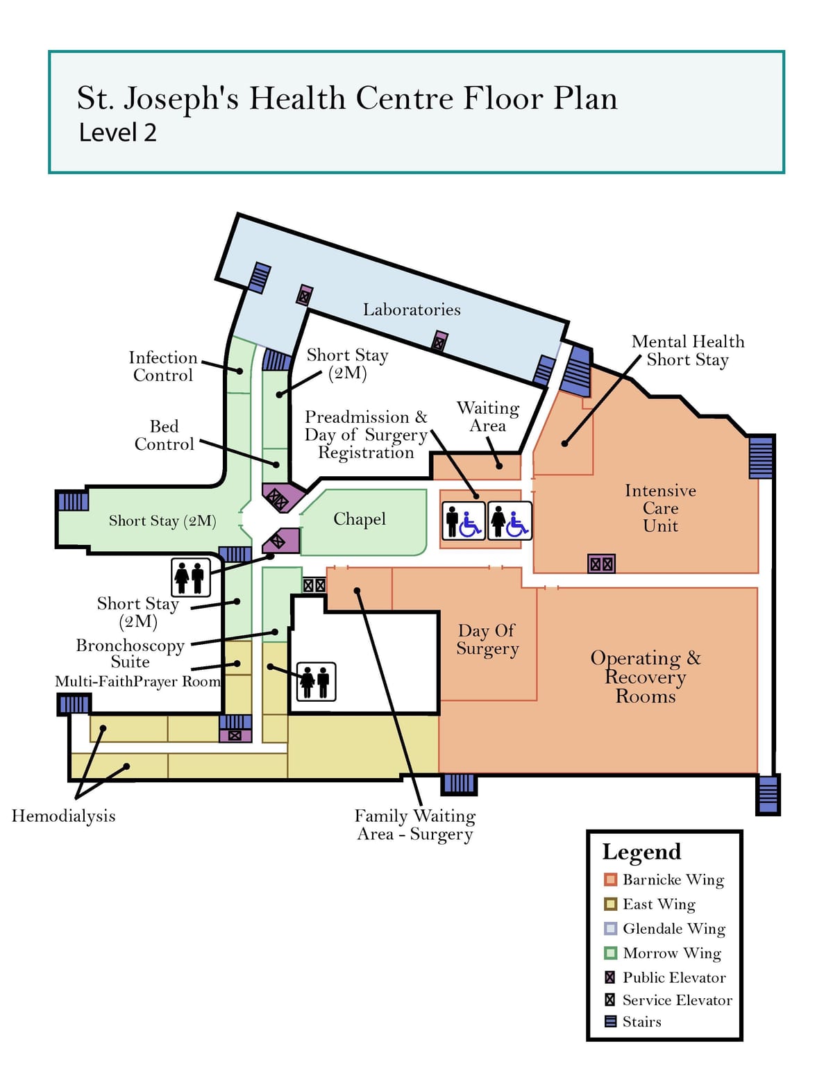 Kaart St. Joseph ' s Health centre Toronto tase 2