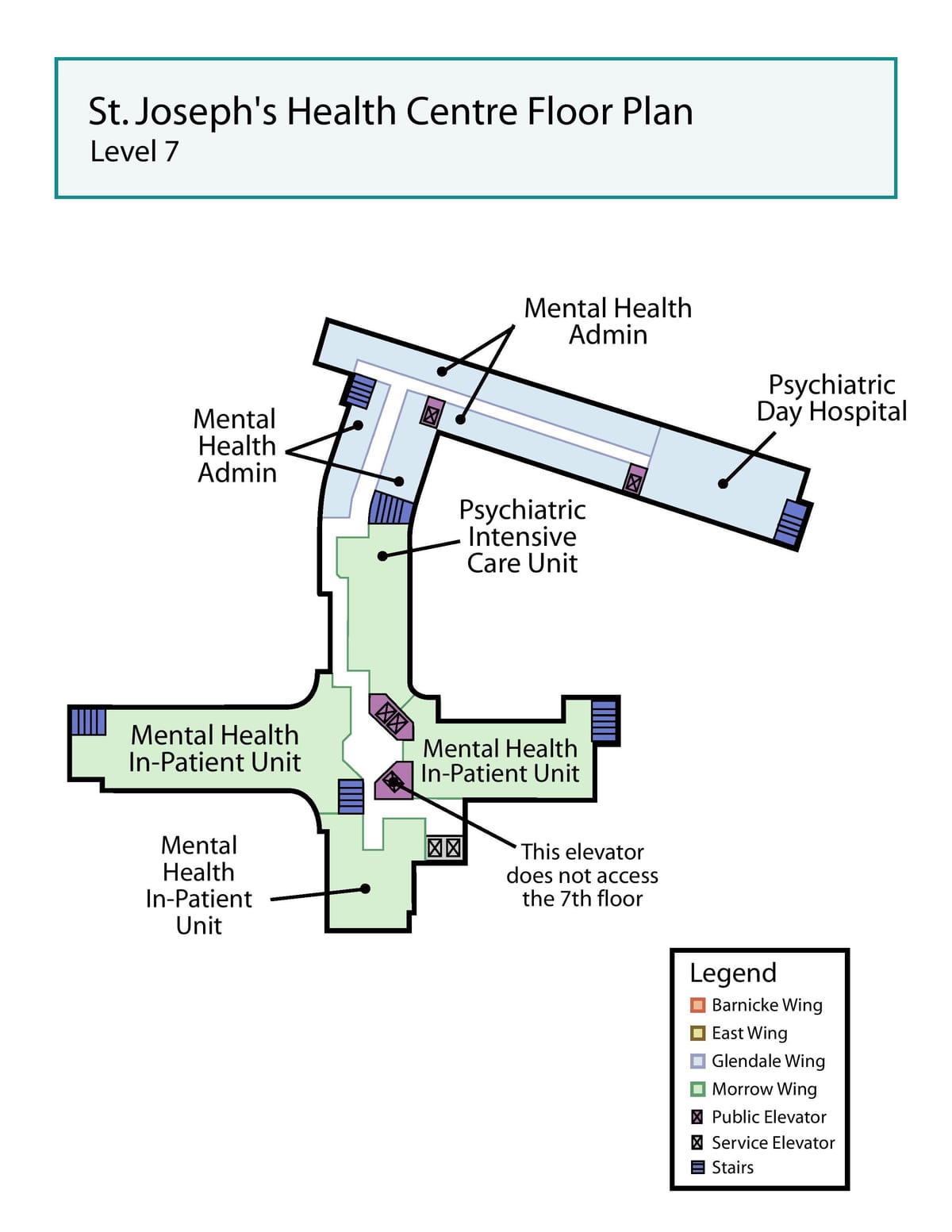Kaart St. Joseph ' s Health centre Toronto tase 7