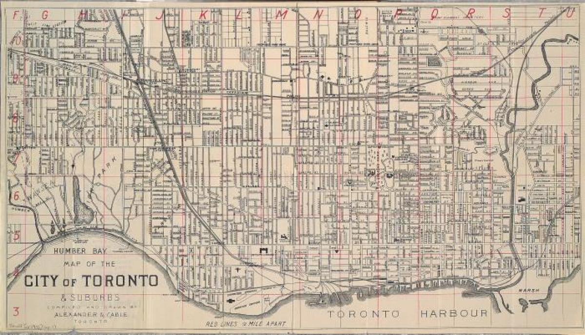 Kaart Toronto 1902