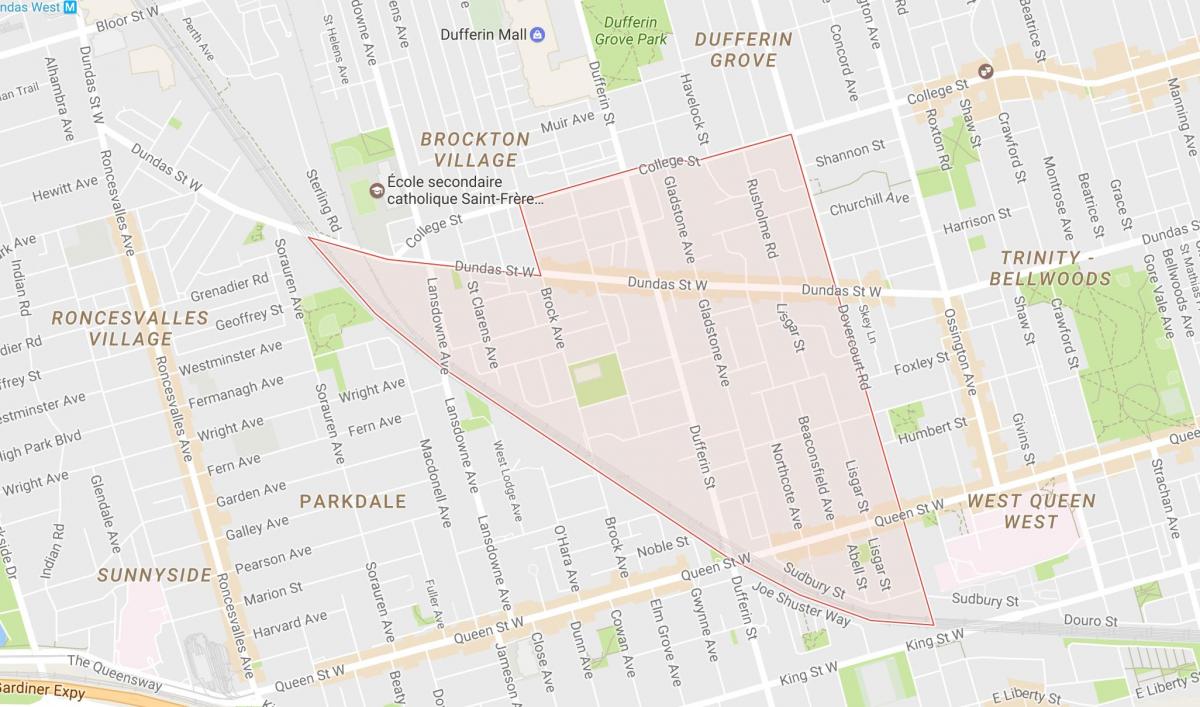 Kaart Vähe Portugal naabruses Toronto