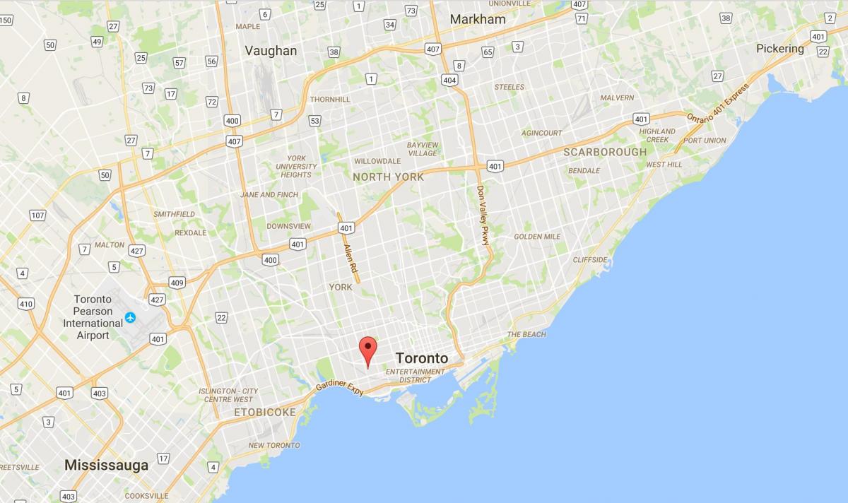 Kaart Vähe Portugali ringkond Toronto