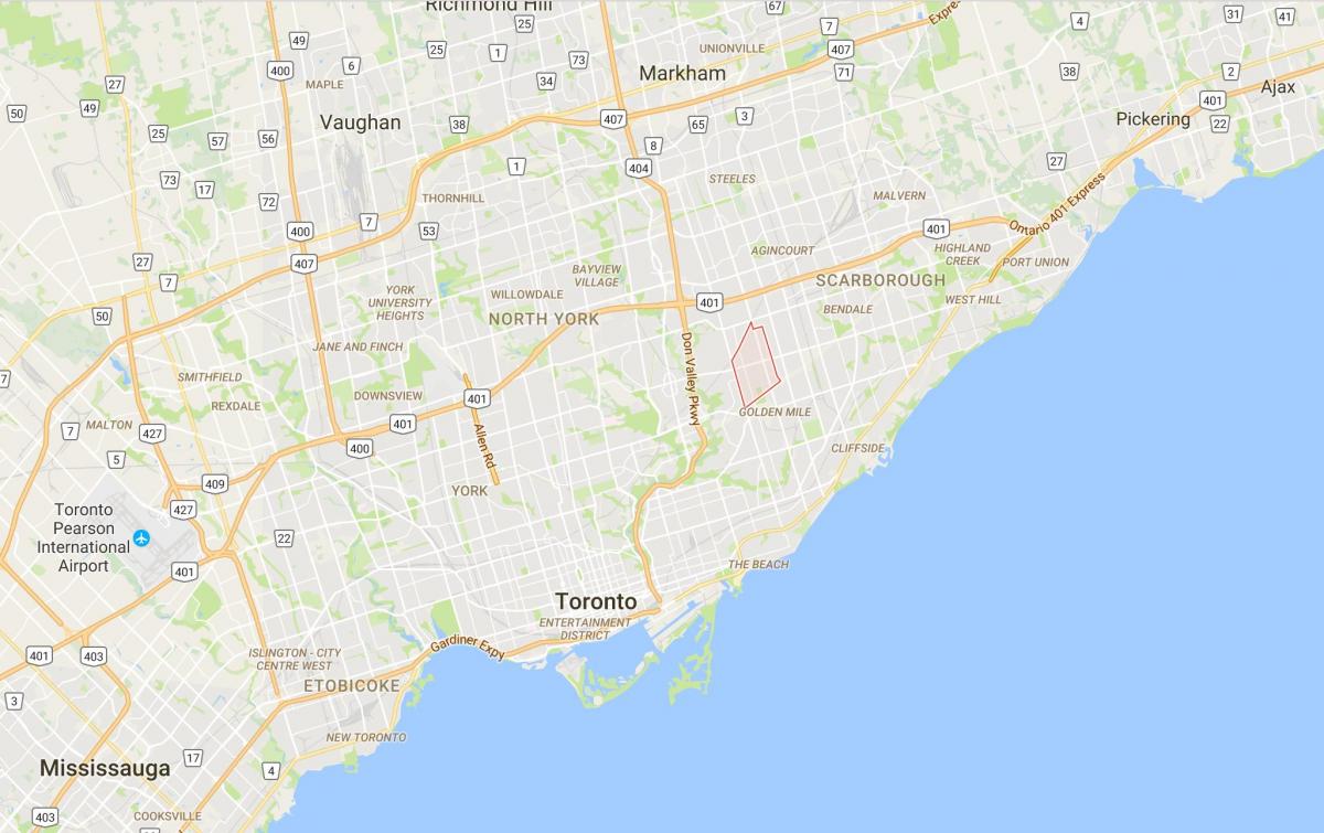 Kaart Wexford linnaosa Toronto