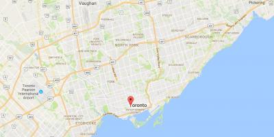 Kaart Alexandra park district Toronto