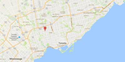 Kaart Amesbury linnaosa Toronto