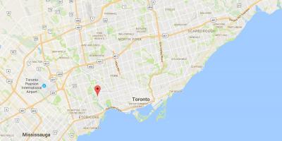 Kaart Beebi Punkti linnaosa Toronto