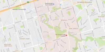 Kaart Bendale naabrus-Toronto