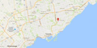 Kaart Bermondsey linnaosa Toronto