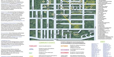 Kaart Cabbagetown sündmuste Toronto