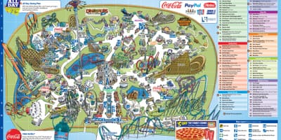 Map of Canada ' s wonderland