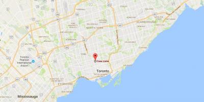 Kaart Casa Loma linnaosa Toronto