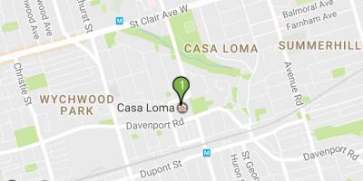 Kaart Casa Loma Toronto