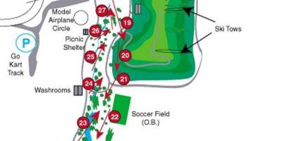 Kaart Centennial Park golf kursused Toronto