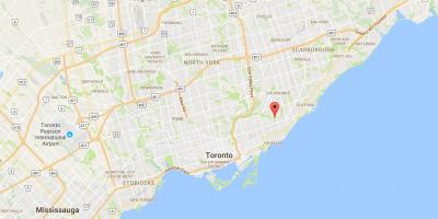 Kaart Crescent Linna Toronto linnaosa