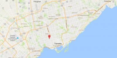 Kaart Davenport linnaosa Toronto