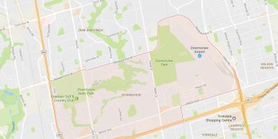Kaart Downsview naabrus-Toronto