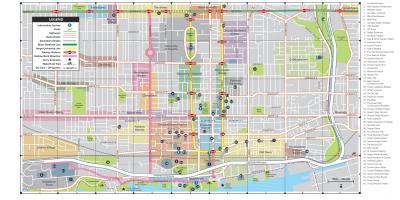 Kaart Downtown Toronto