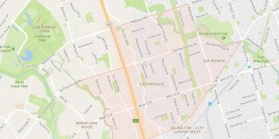 Kaart Eatonville naabrus-Toronto