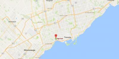 Kaart High Park district Toronto