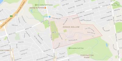 Kaart Hoggs Õõnes naabrus-Toronto