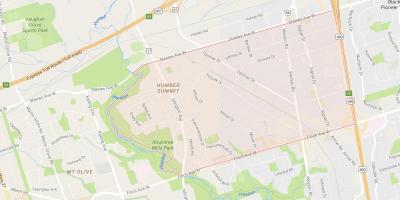 Kaart Humber Tippkohtumisel naabrus-Toronto