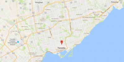 Kaart Kirik ja Wellesley linnaosa Toronto