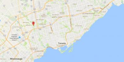 Kaart Jalakad linnaosa Toronto