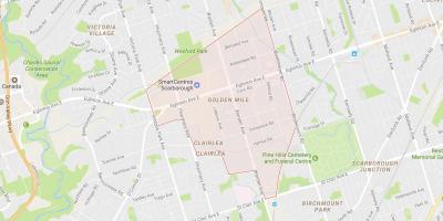 Kaart Kuldne Miil naabrus-Toronto