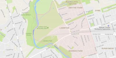 Kaart Lambton naabrus-Toronto