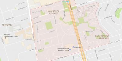 Kaart Lawrence Kõrgused naabrus-Toronto