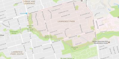 Kaart Lawrence Park naabruses Toronto