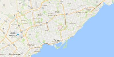 Kaart Leaside linnaosa Toronto