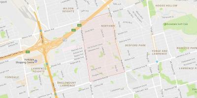 Kaart Ledbury Park naabruses Toronto