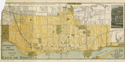 Kaart linna Toronto 1903