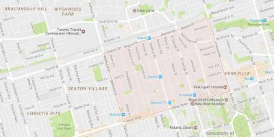 Kaart Lisa naabrus-Toronto