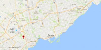 Kaart Markland Puit linnaosa Toronto