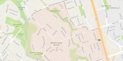 Kaart Markland Puit naabrus-Toronto